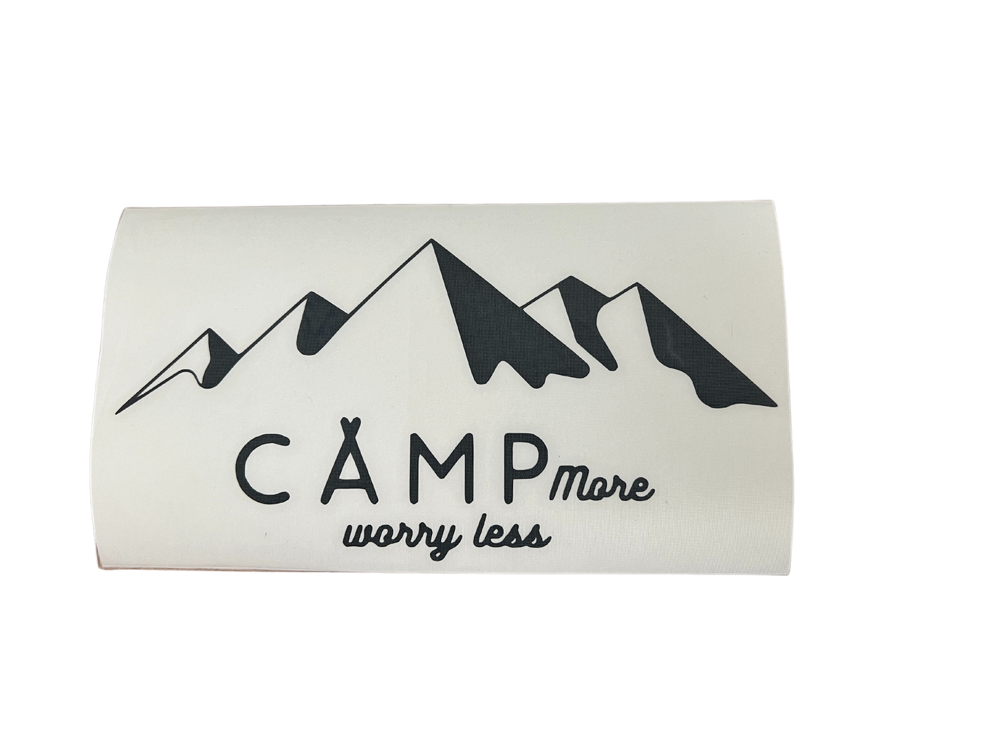 Camp more worry less "Berg Edition" - Sticker