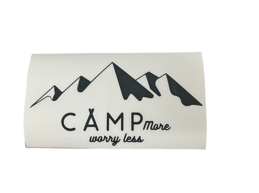 Camp more worry less "Berg Edition" - Sticker