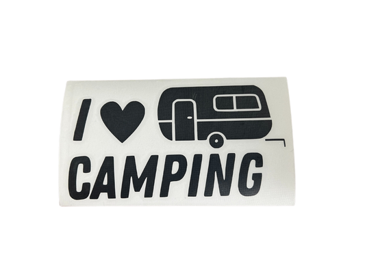 I ♥ Camping "Wohnwagen Edition" - Sticker