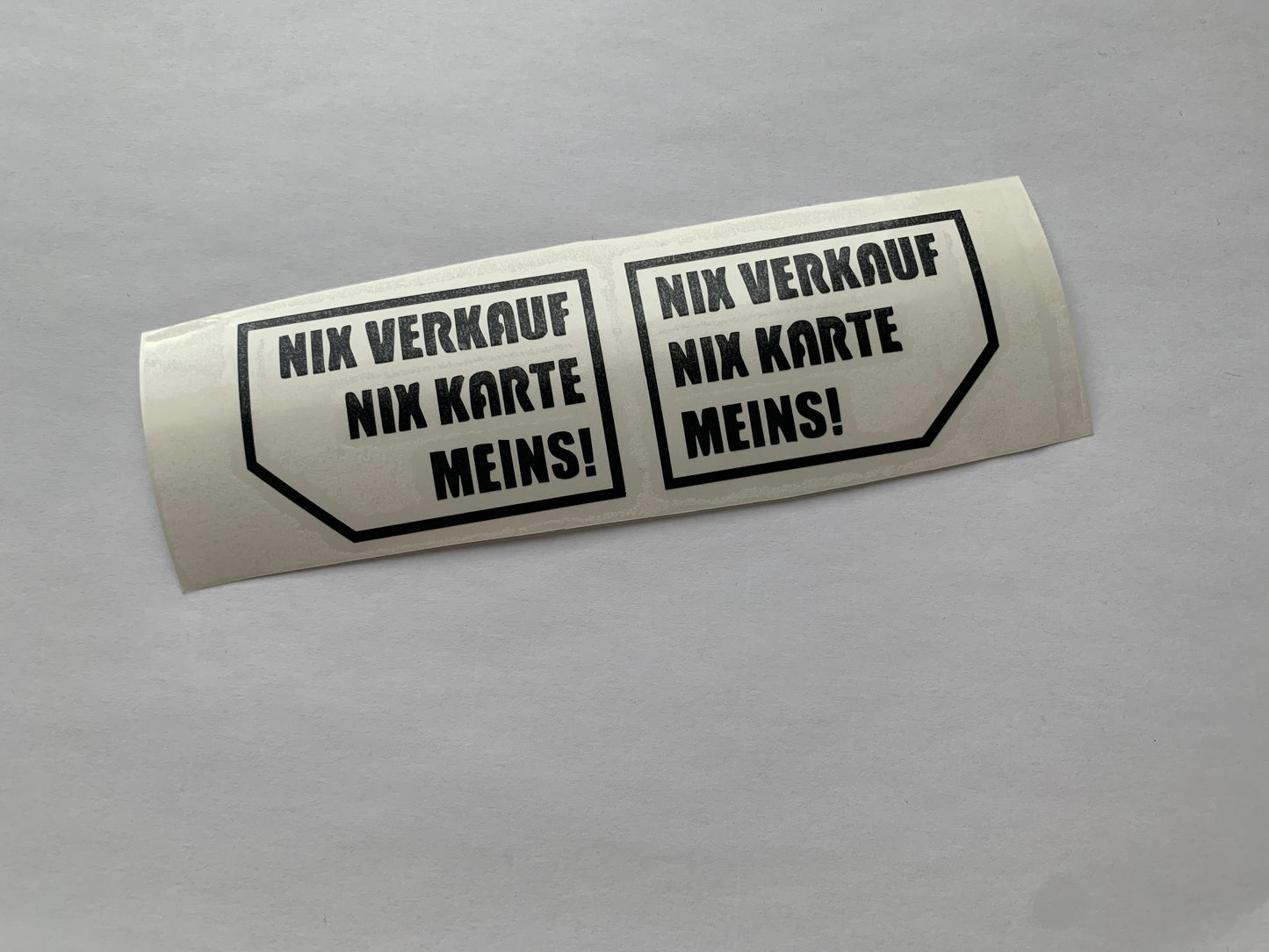 Nix Verkaufen, Nix Karte, Meins! Set - Sticker