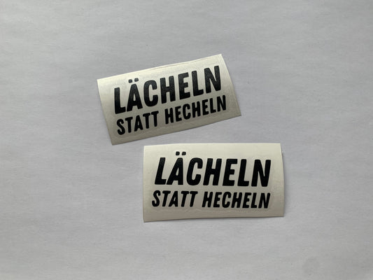 Lächeln statt hecheln - Sticker