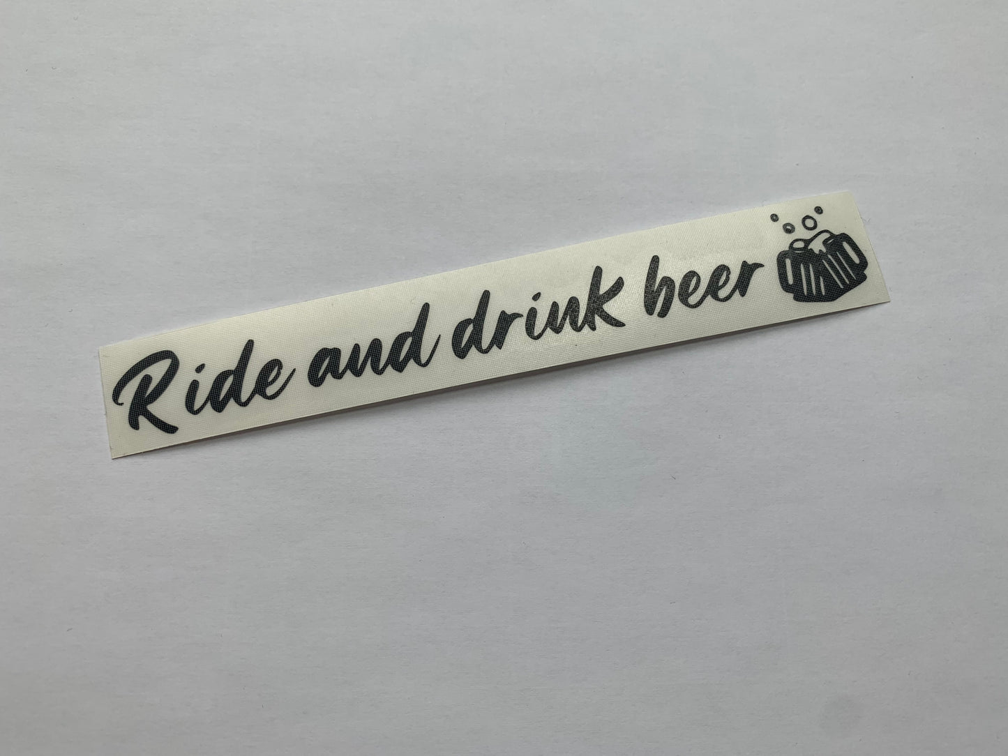 Ride and drink beer - Sticker